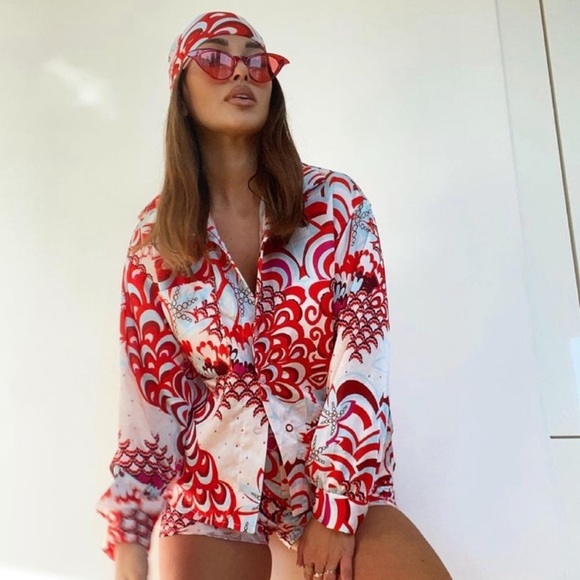 Zara printed shirt with scarf - Picture 15 of 16